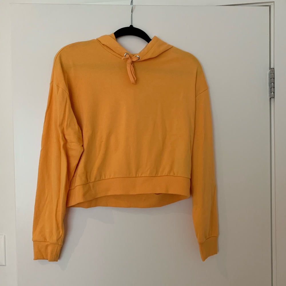Yellow Crop Sweatshirt